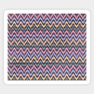 Pattern Chevrons Abstract Colors Sticker